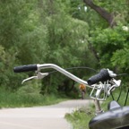 Biking along the river