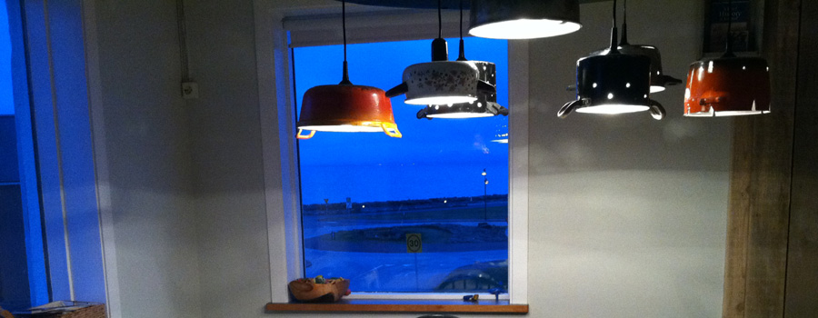 Kitchenware Chandelier :: Keflavik, Iceland